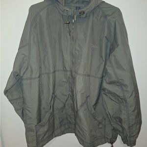 Gear For Sports Men's Gray Hooded Windbreaker with Front Pockets